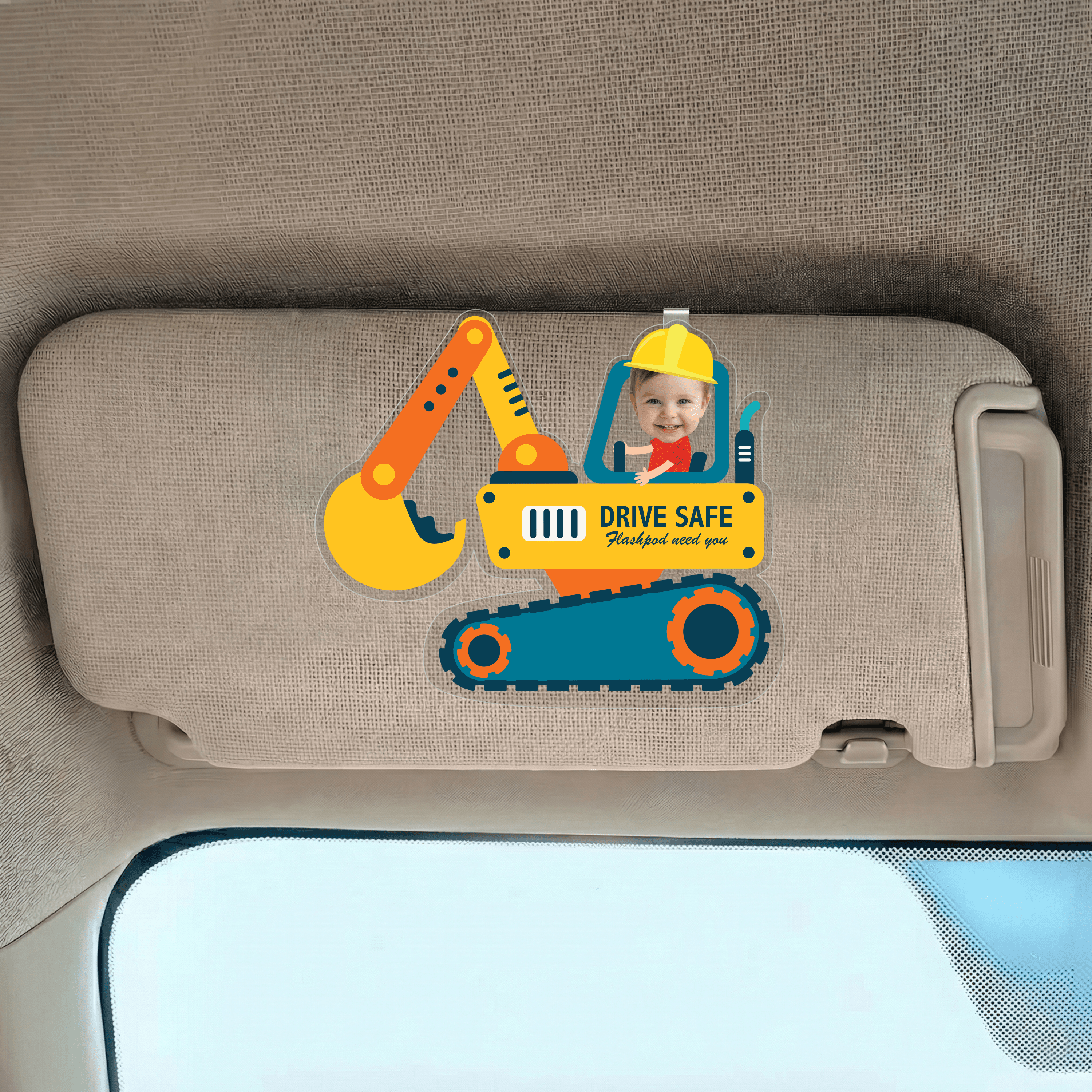 Acrylic Custom Shape Car Clip 1 layer  – 3