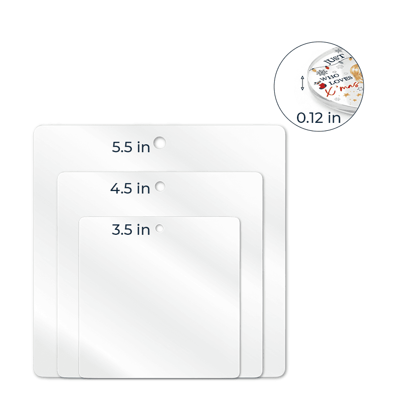Acrylic Custom Shape Car Clip 1 layer  – 4