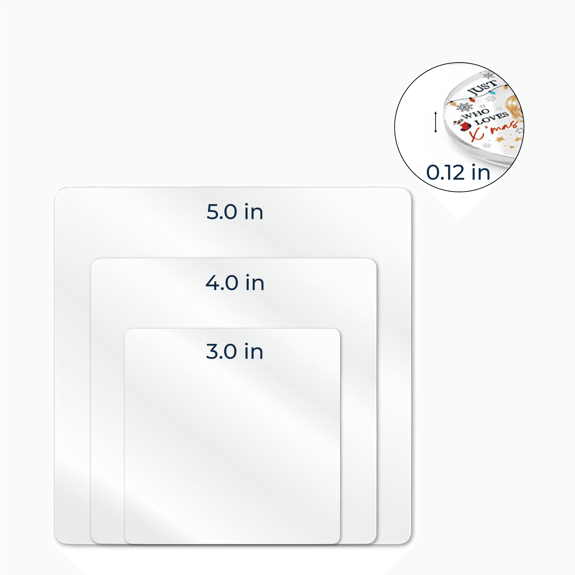 Acrylic Custom Shape Magnets 1 layer – 3