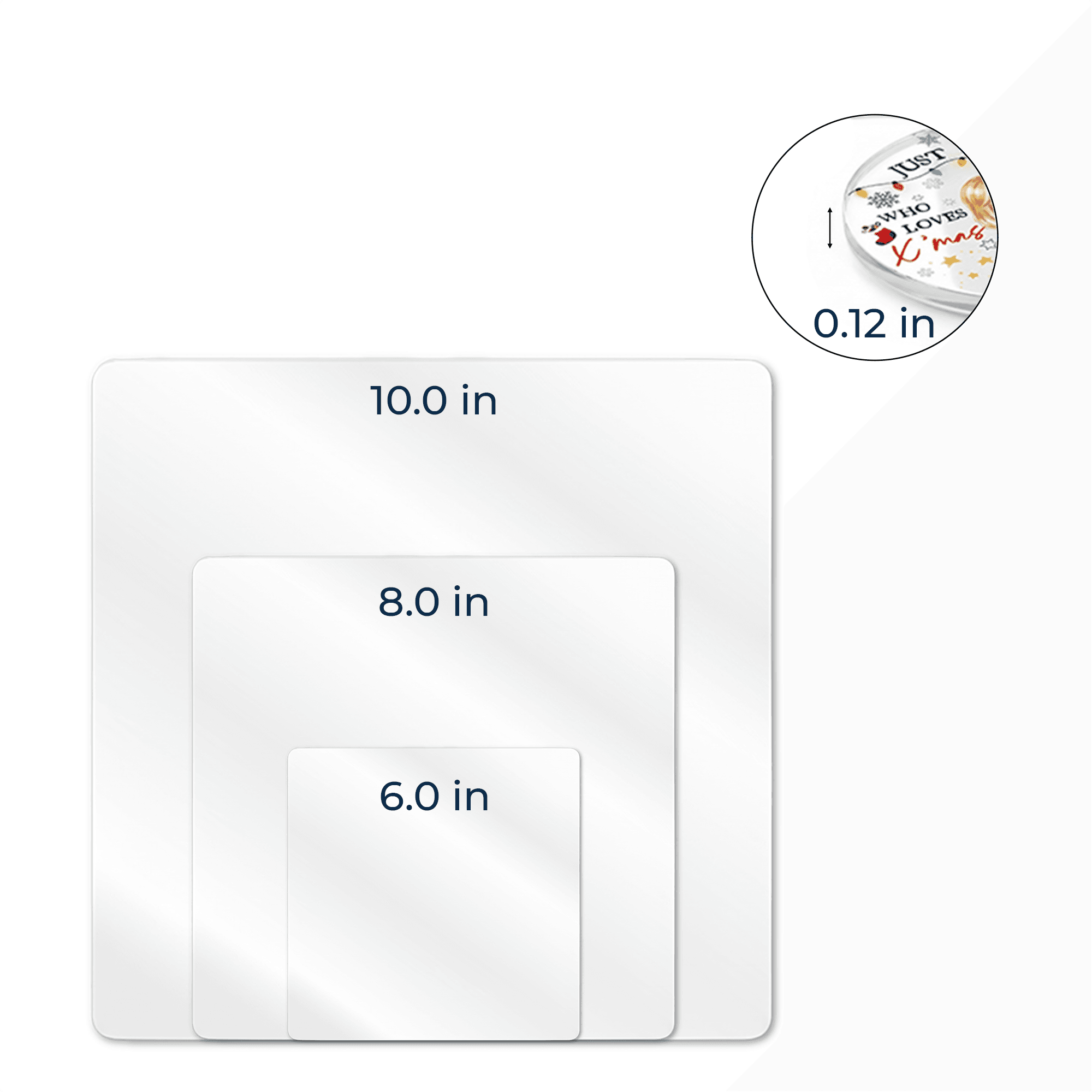 Acrylic custom shape Standing 8 in – 5