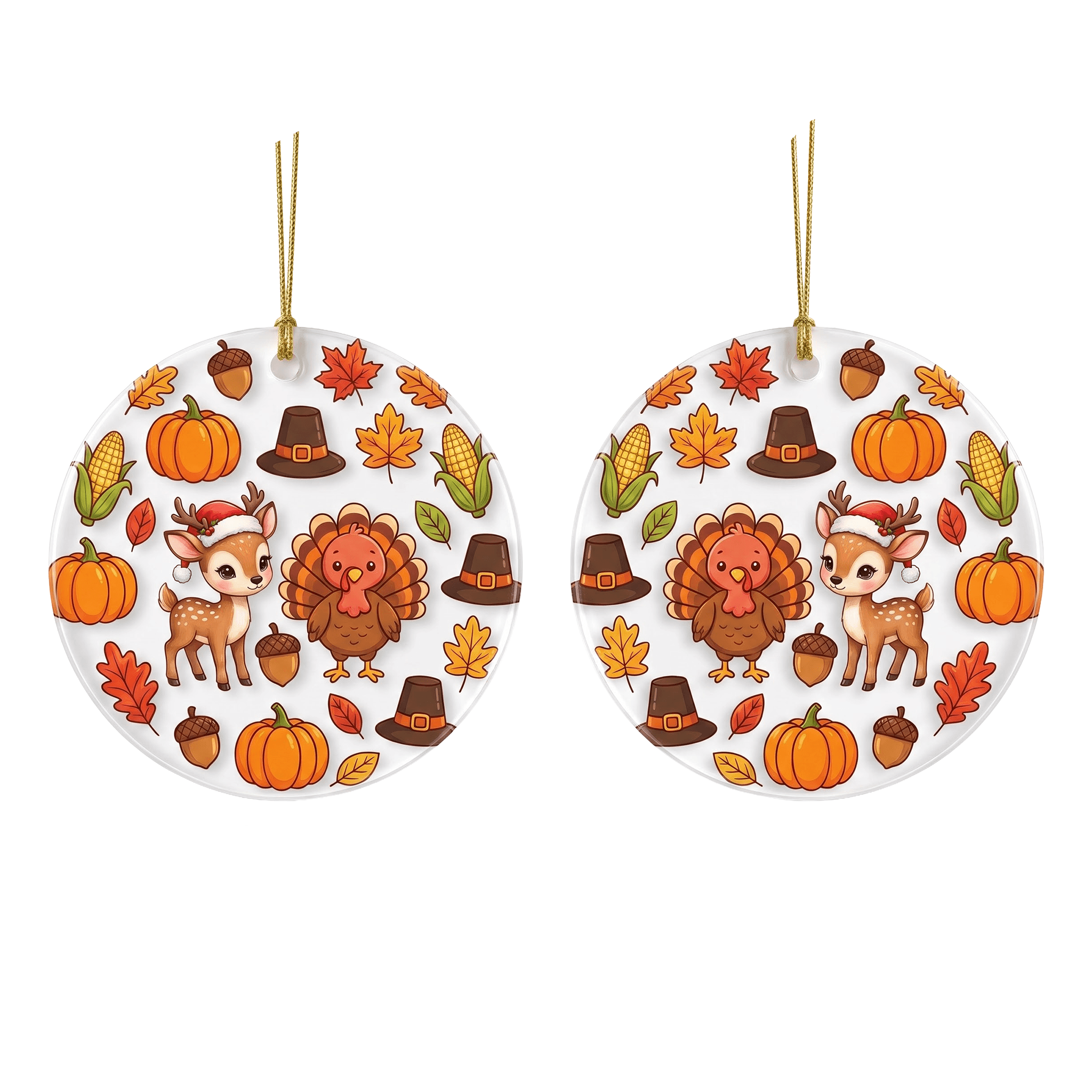 Circle Acrylic Ornament Large 2 - side – 1