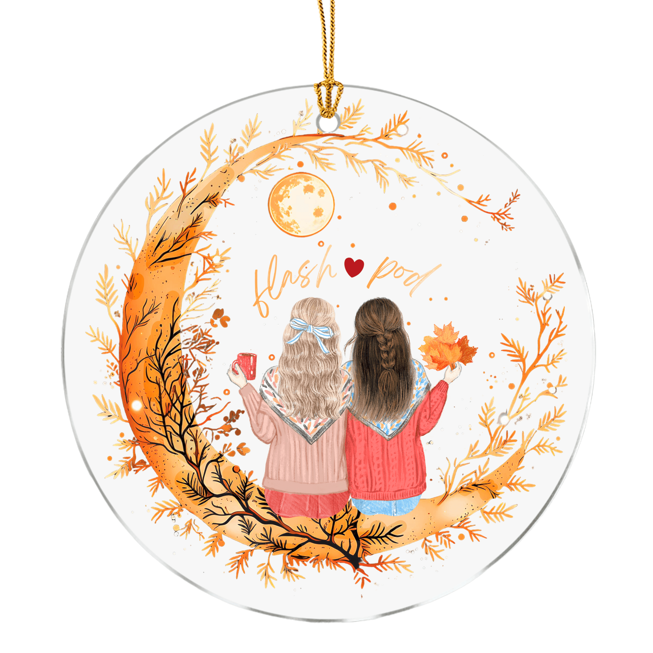 Circle Acrylic Ornament Large – 2