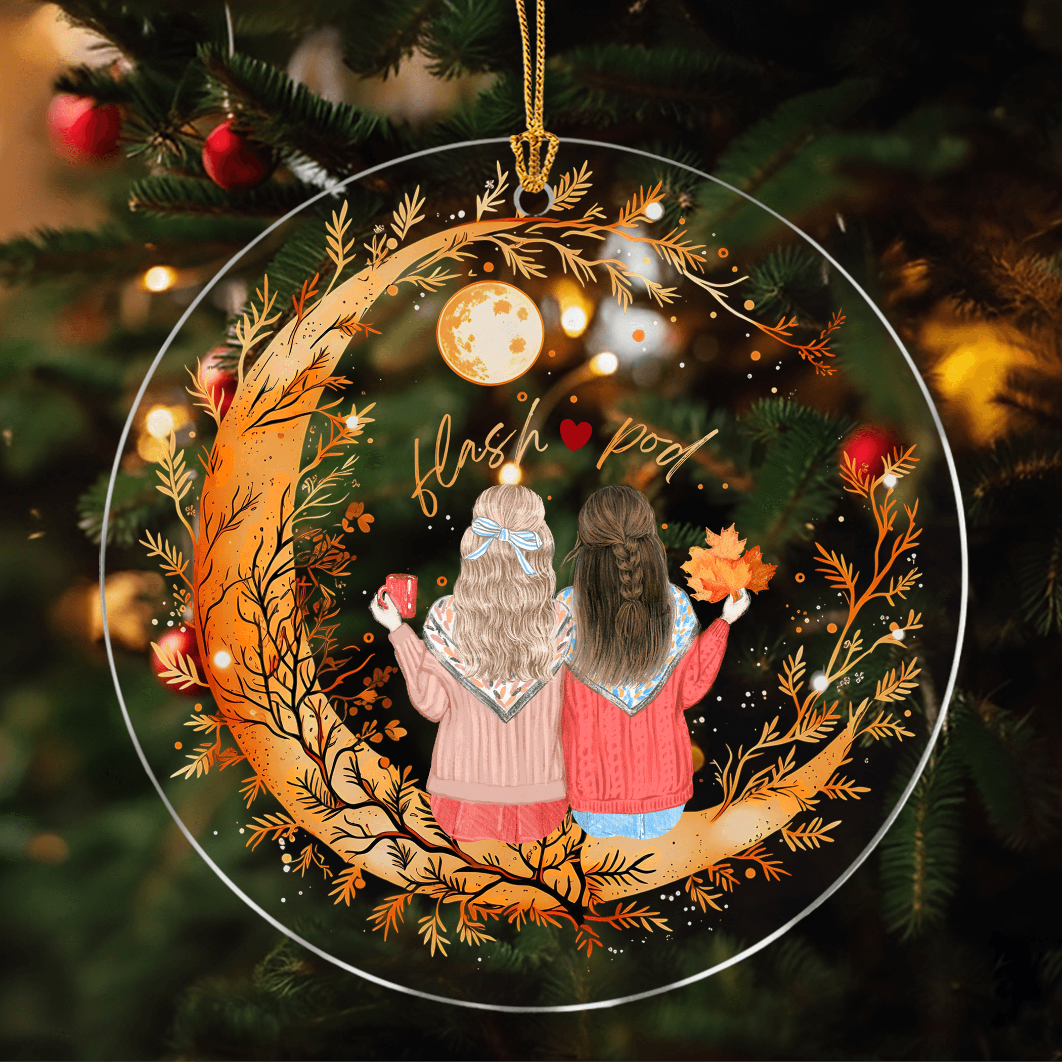 Circle Acrylic Ornament Large – 3