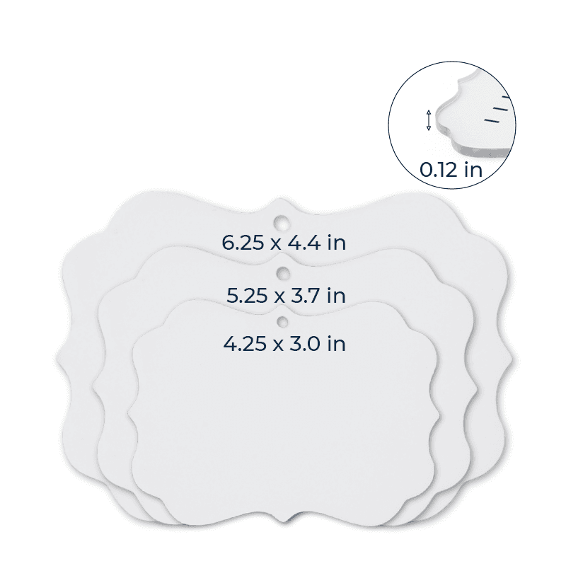 Medallion Acrylic Ornament Large – 3