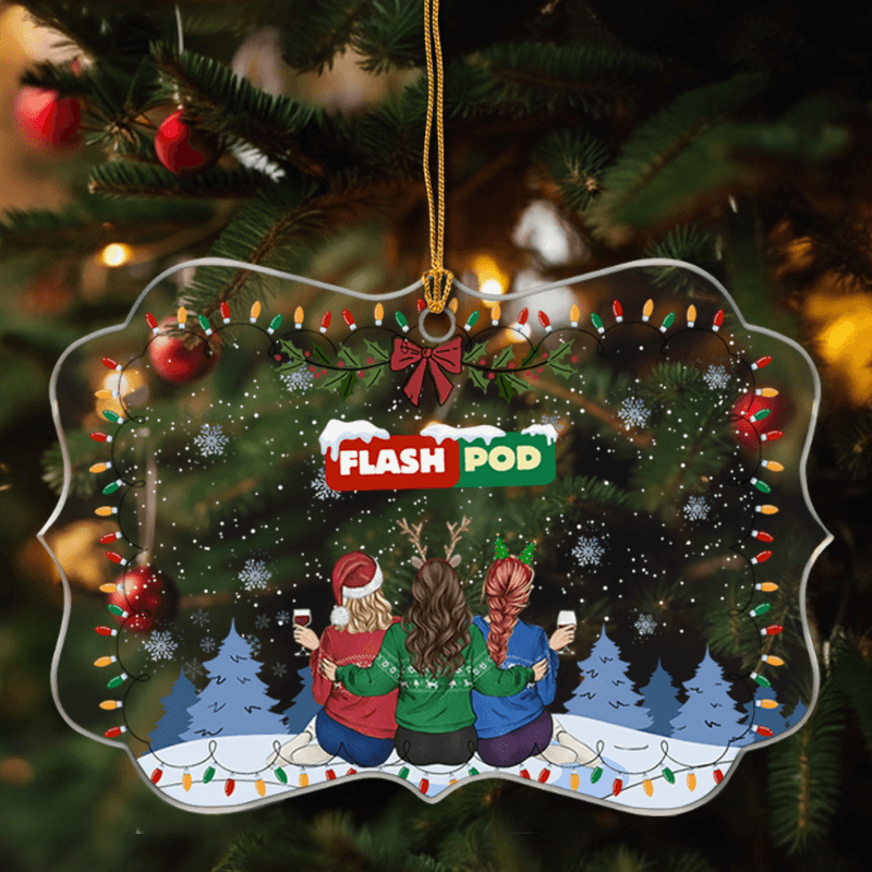 Medallion Acrylic Ornament Large – 4