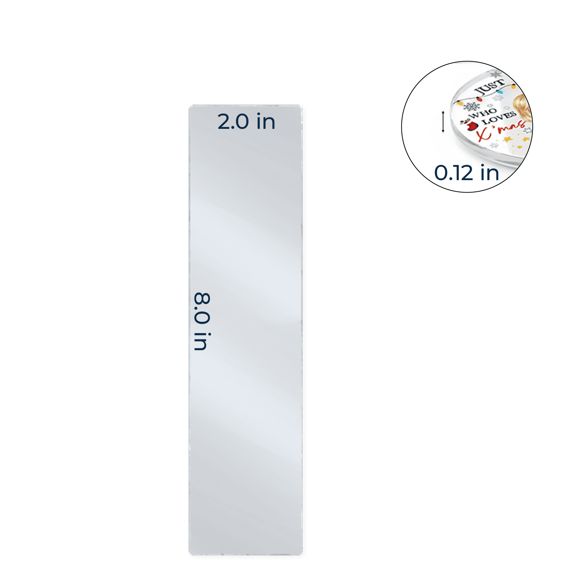 Acrylic Personalized Photo Bookmark Large – 13