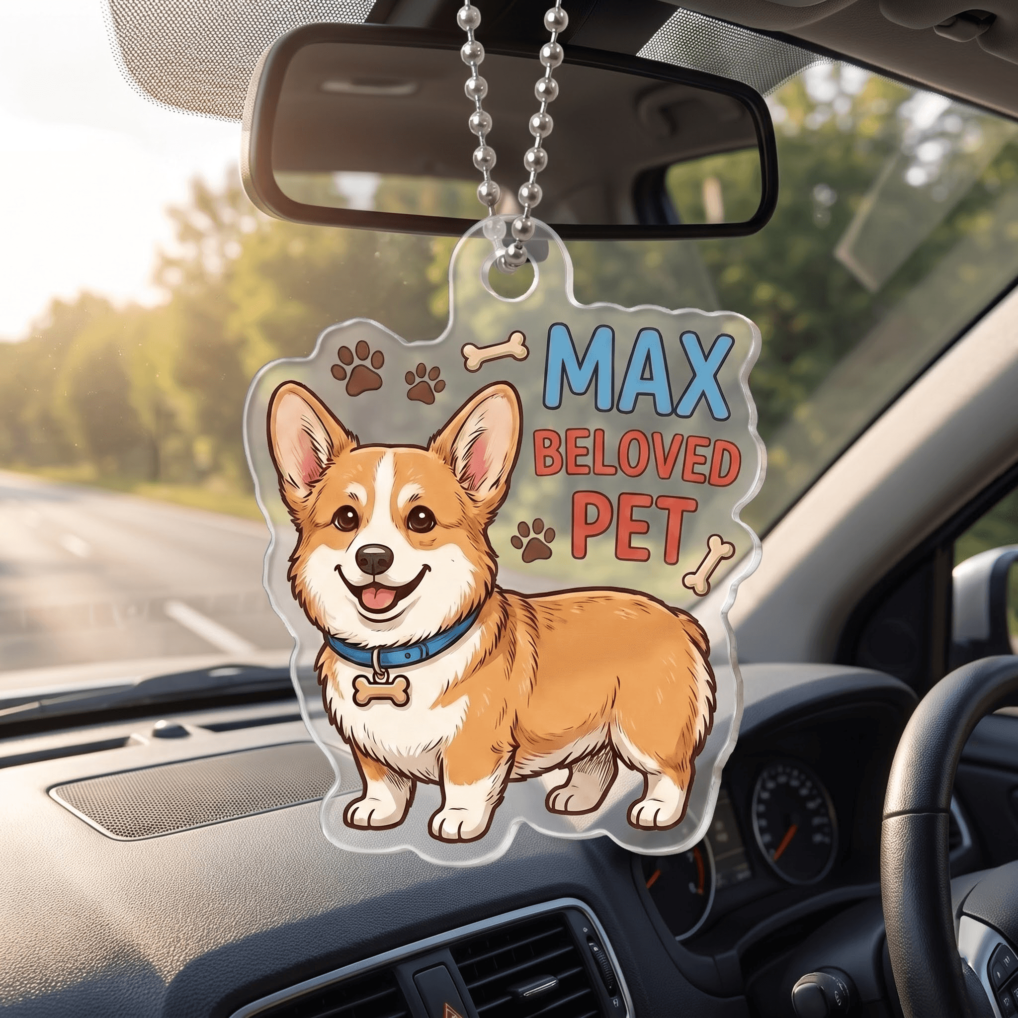 Acrylic Ornament Car 5/6 in – 2