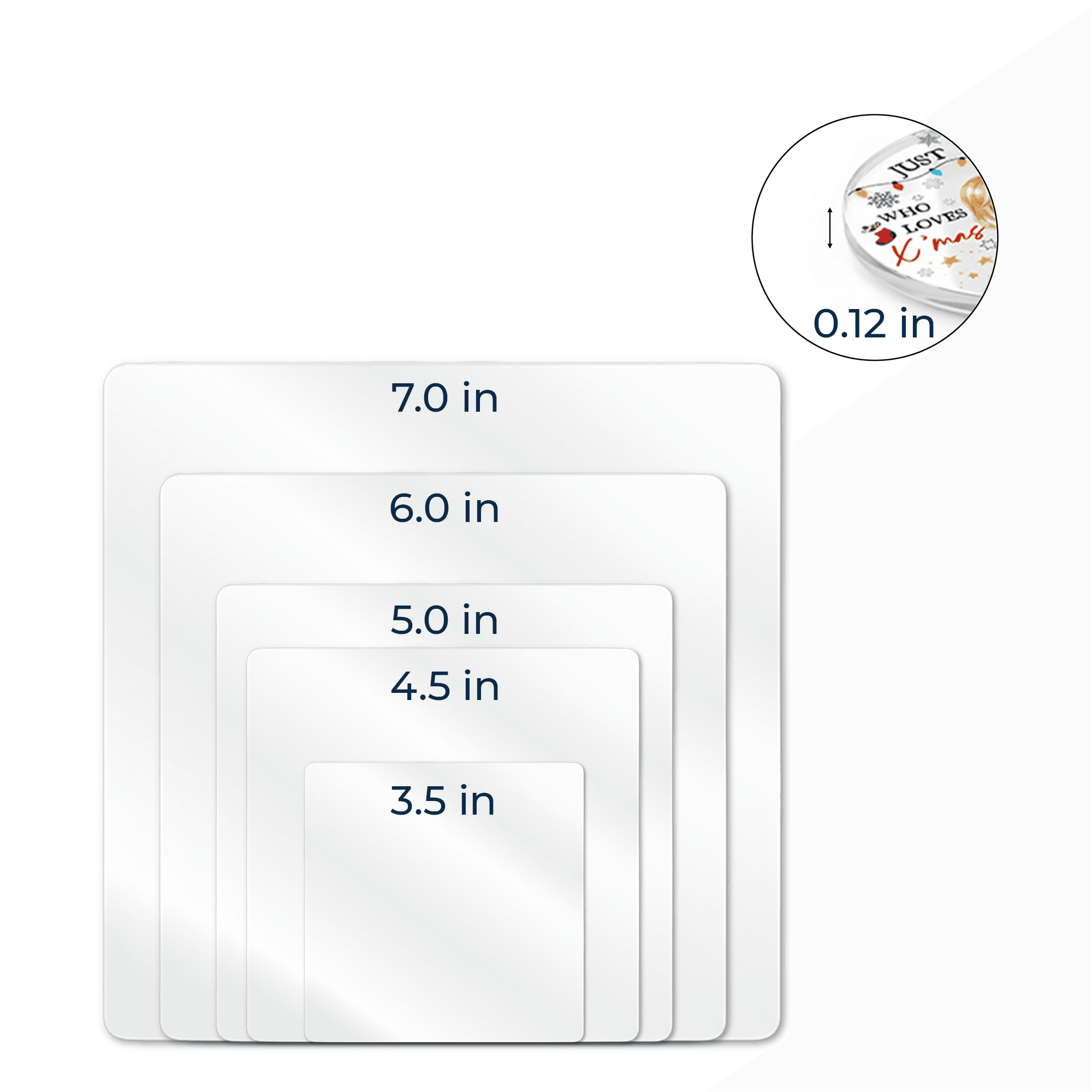Acrylic Ornament Car 5/6 in – 3