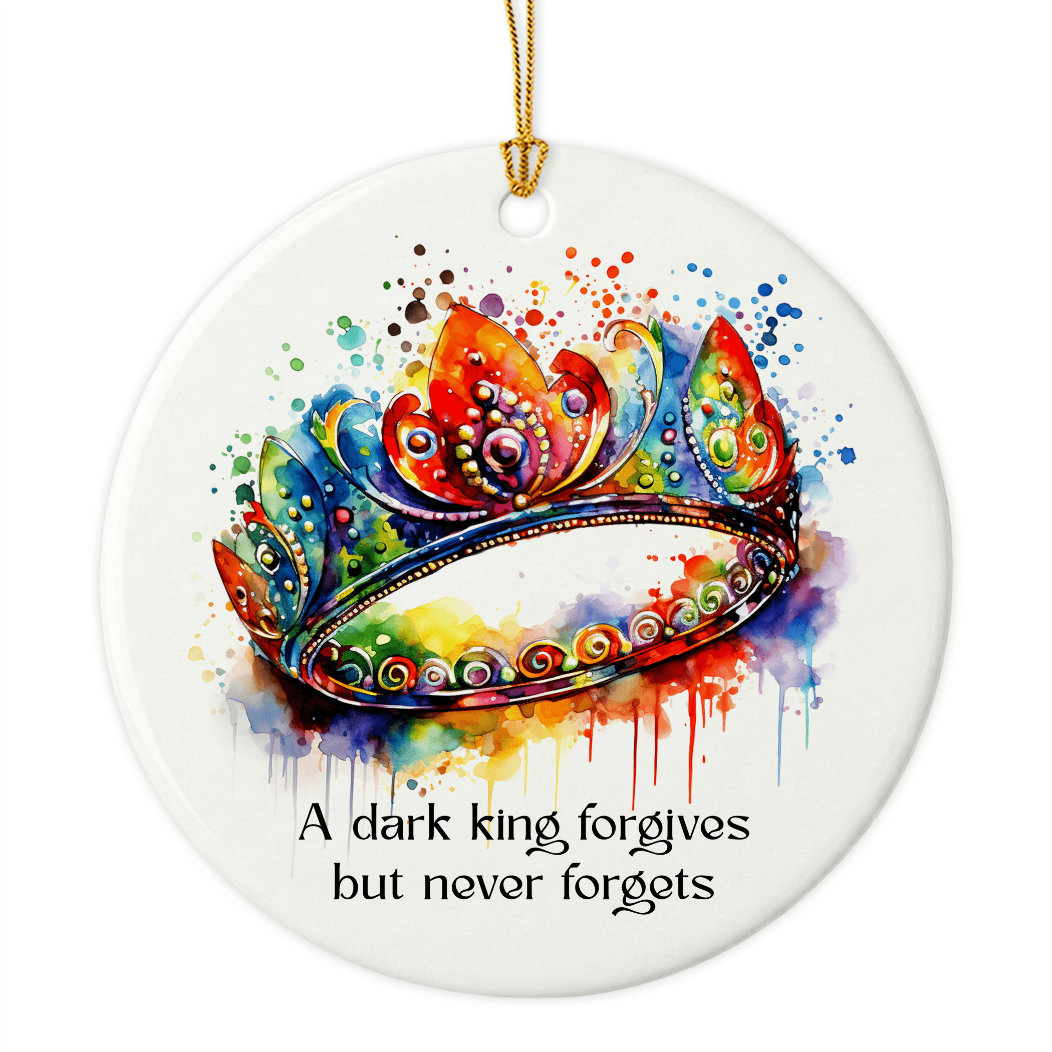 Circle Ceramic Ornament – 2