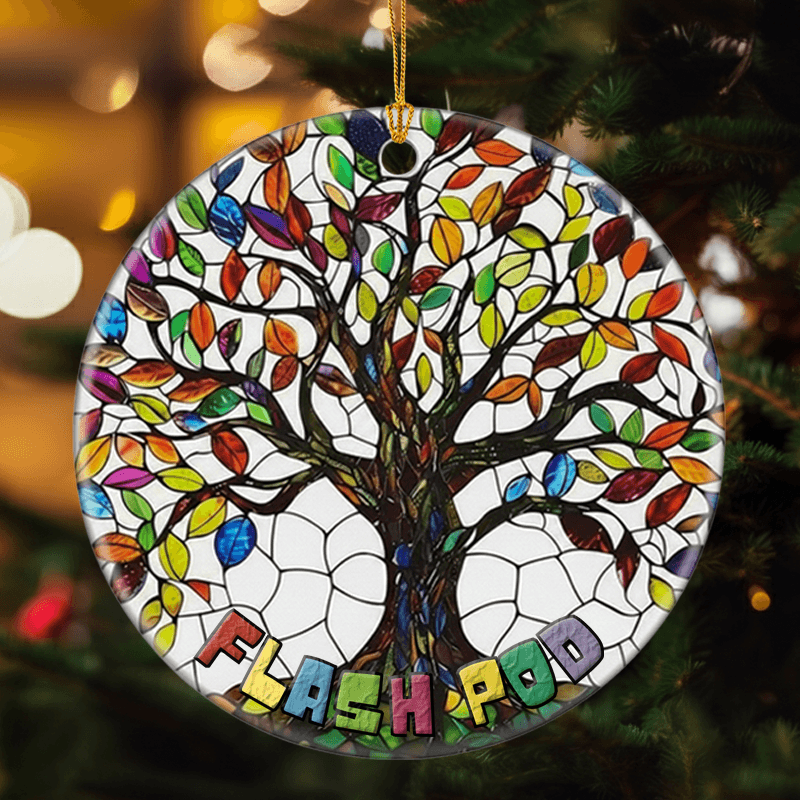 Circle Ceramic Ornament – 4