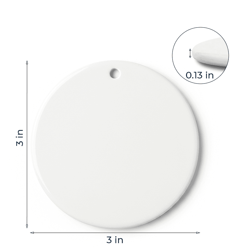 Circle Ceramic Ornament – 5