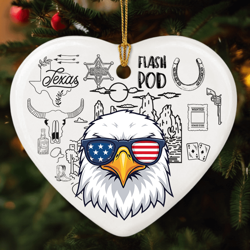 Heart Ceramic Ornament – 3