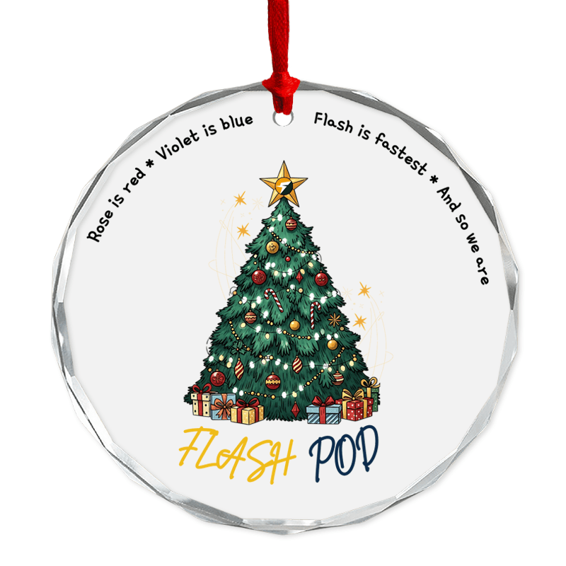 Round Glass Ornament – 2