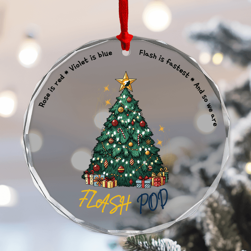 Round Glass Ornament – 3