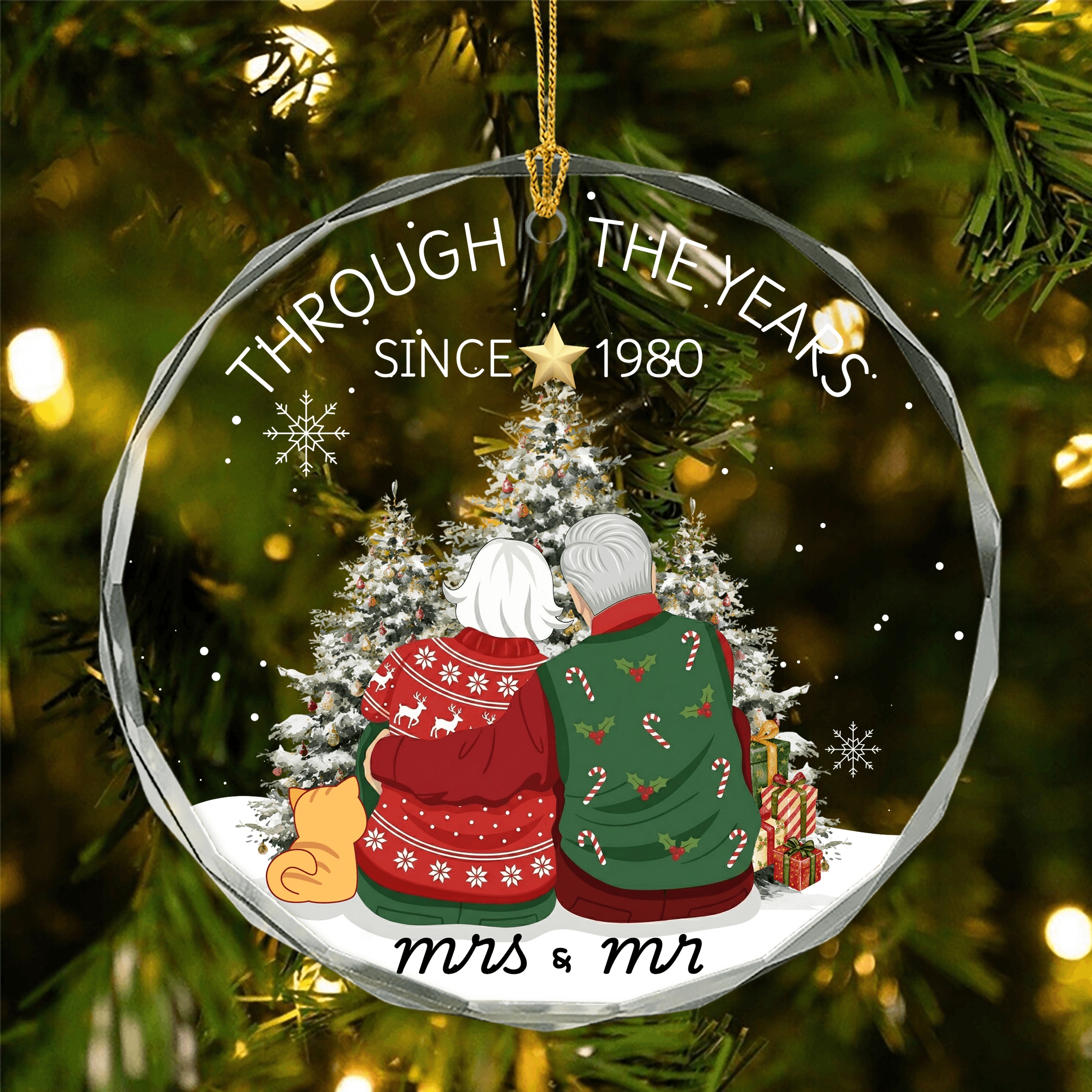 Round Glass Ornament – 4