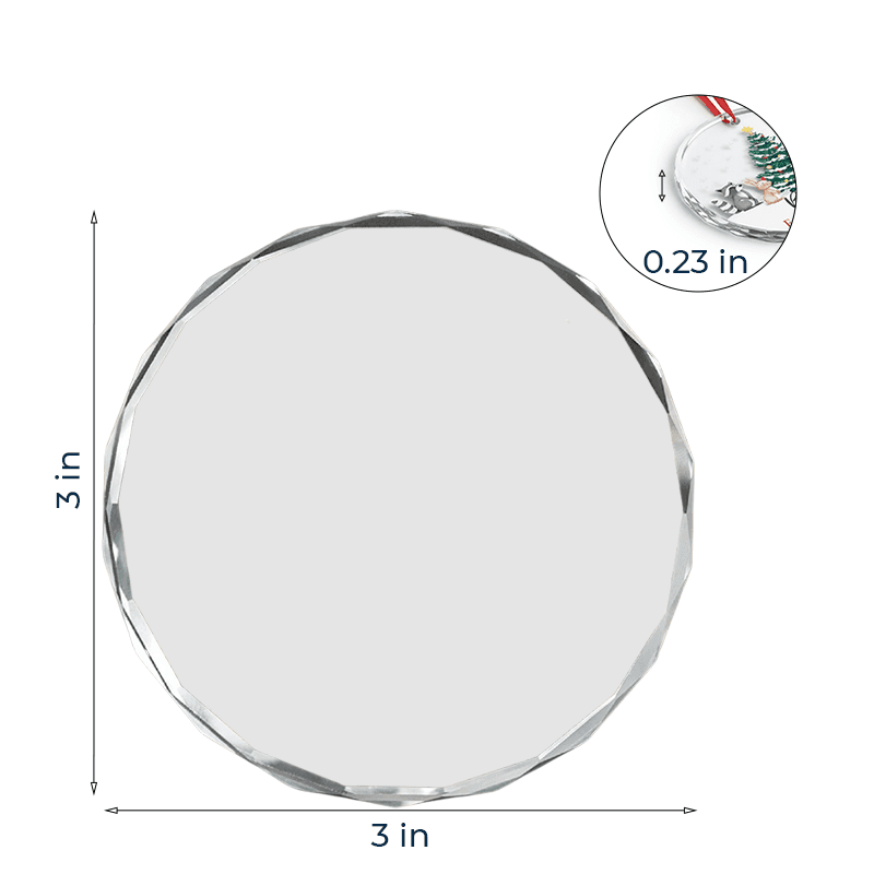 Round Glass Ornament – 7