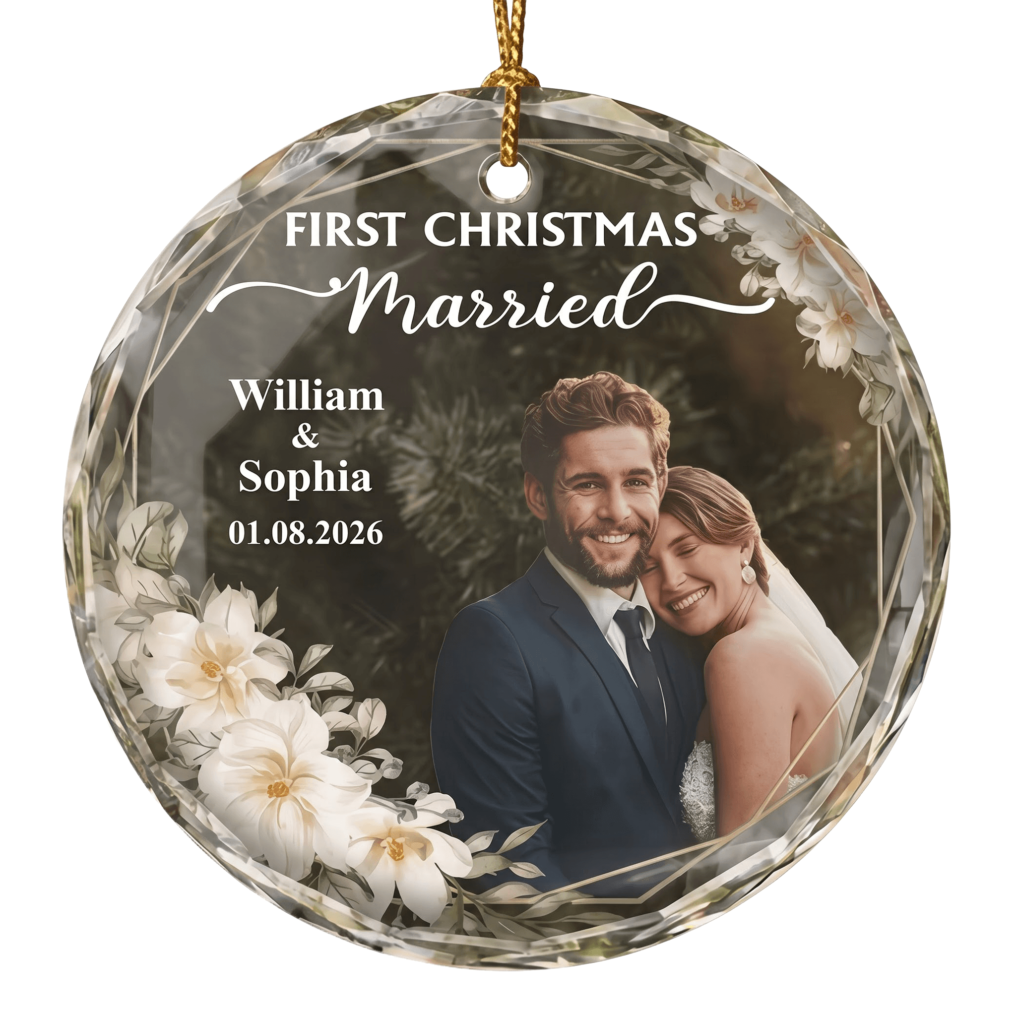 Round Glass Ornament – 5
