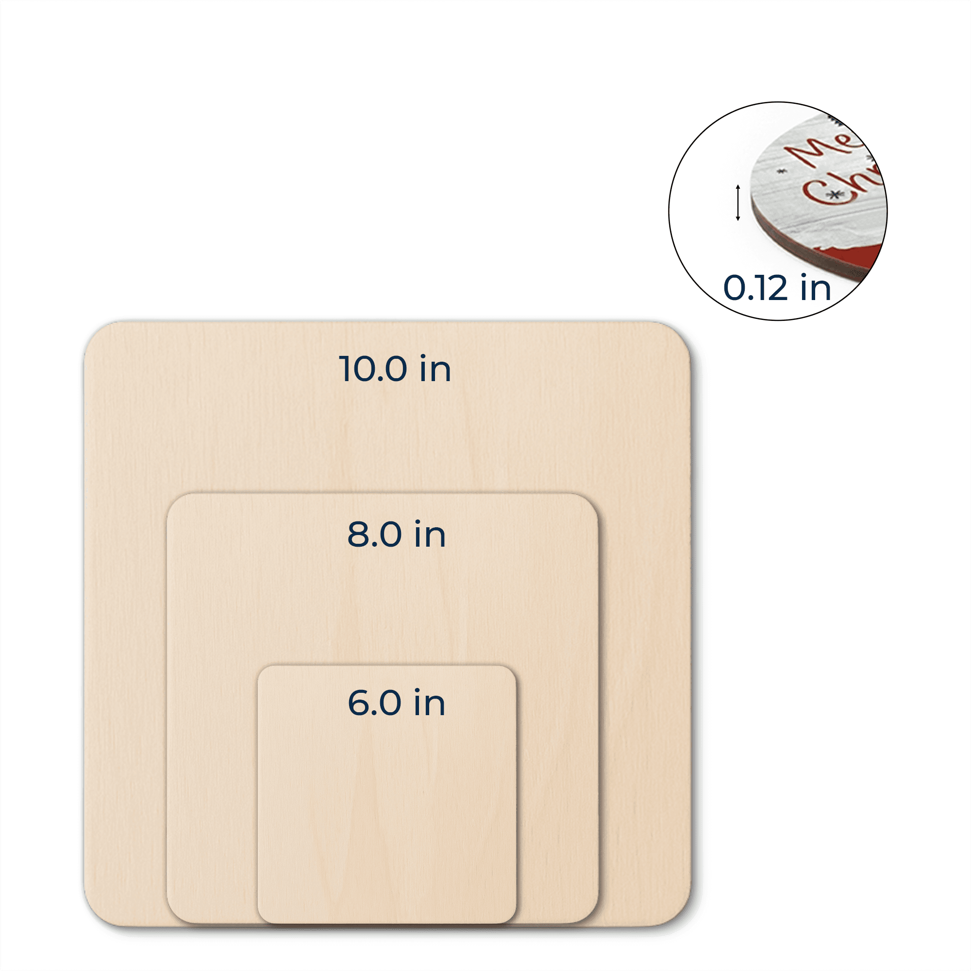 Wooden Custom Shape Standing 10 in (3mm) – 3