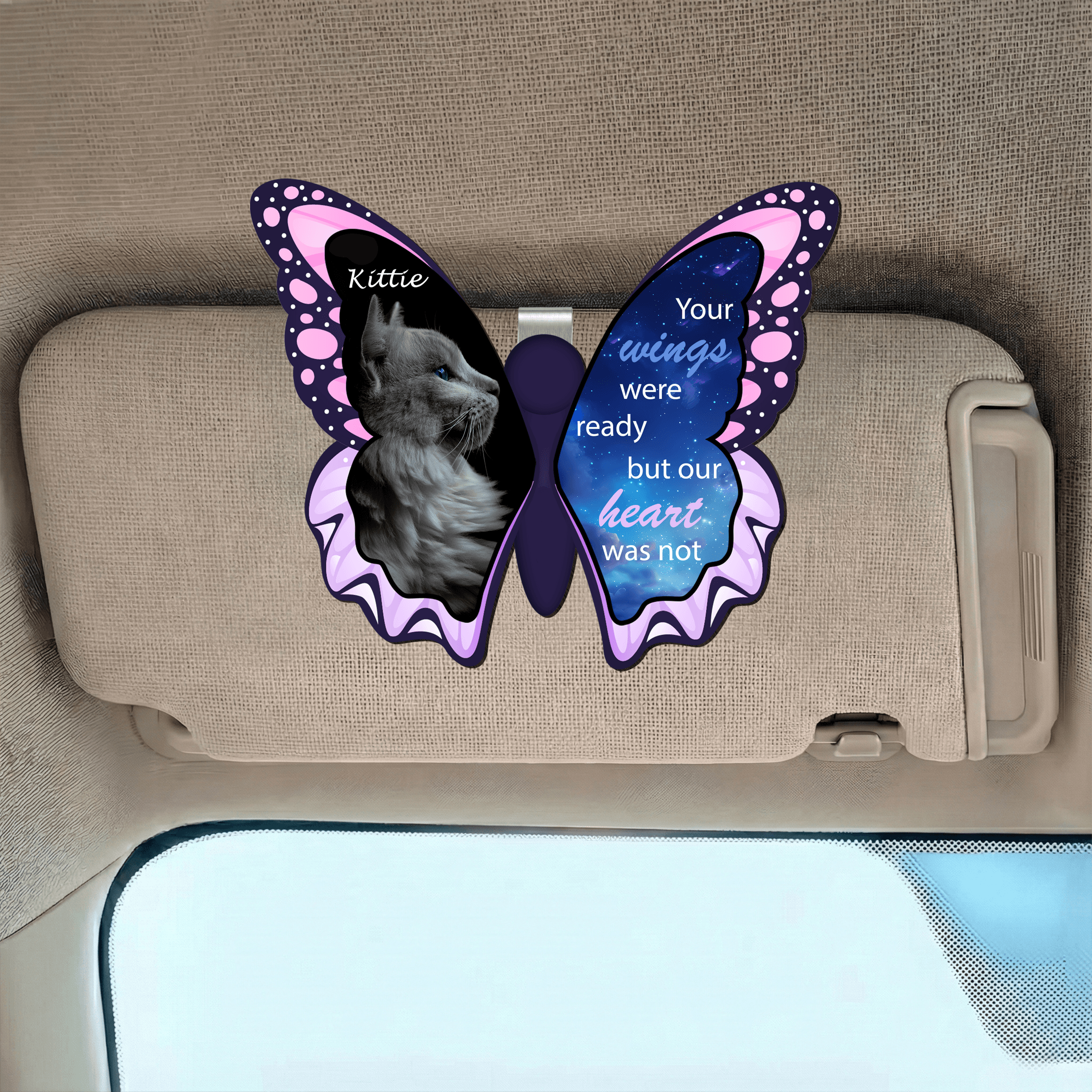 Wooden Custom Shape Car Visor Clip 1 layer – 3