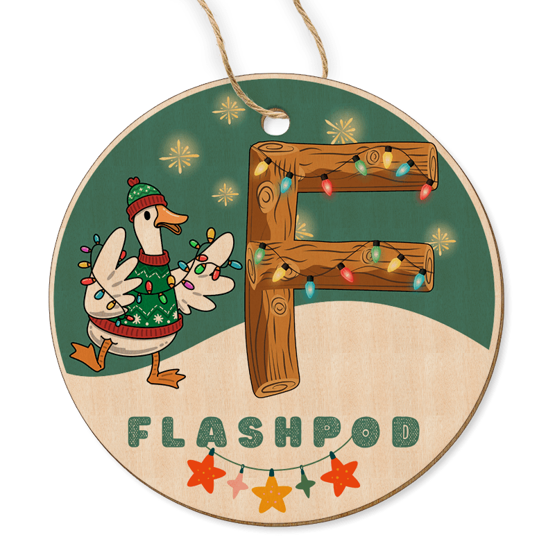 Circle wood Ornament Large – 2