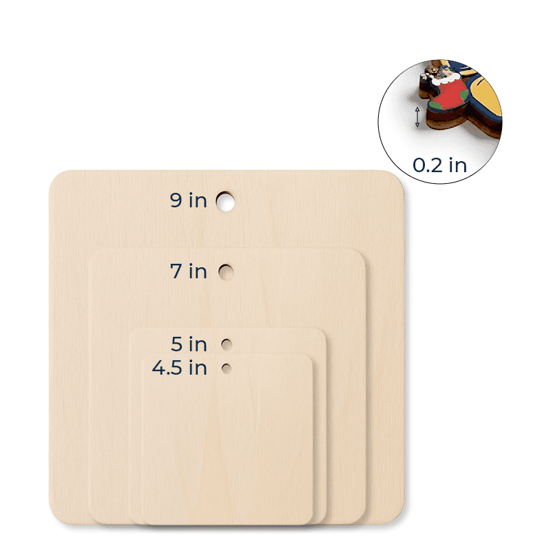 Wood Custom Shaped Ornament 5mm 7 in – 8