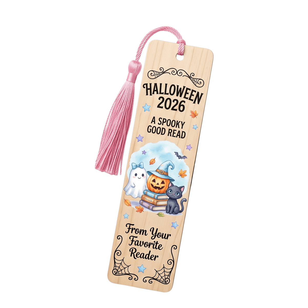 Wooden Personalized Bookmark Large – 10
