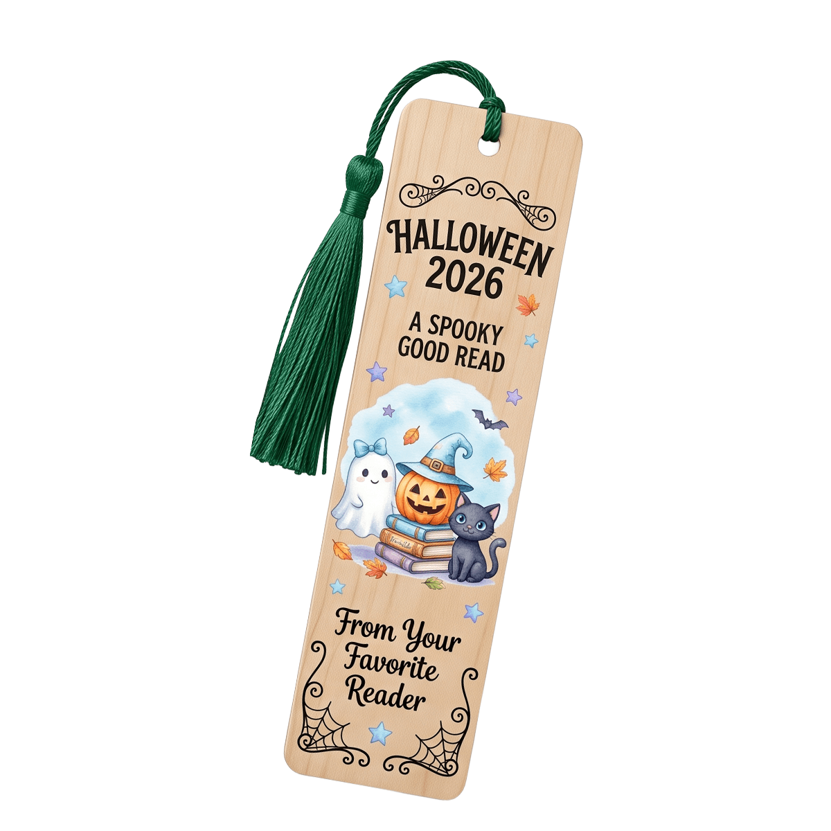 Wooden Personalized Bookmark Large – 8