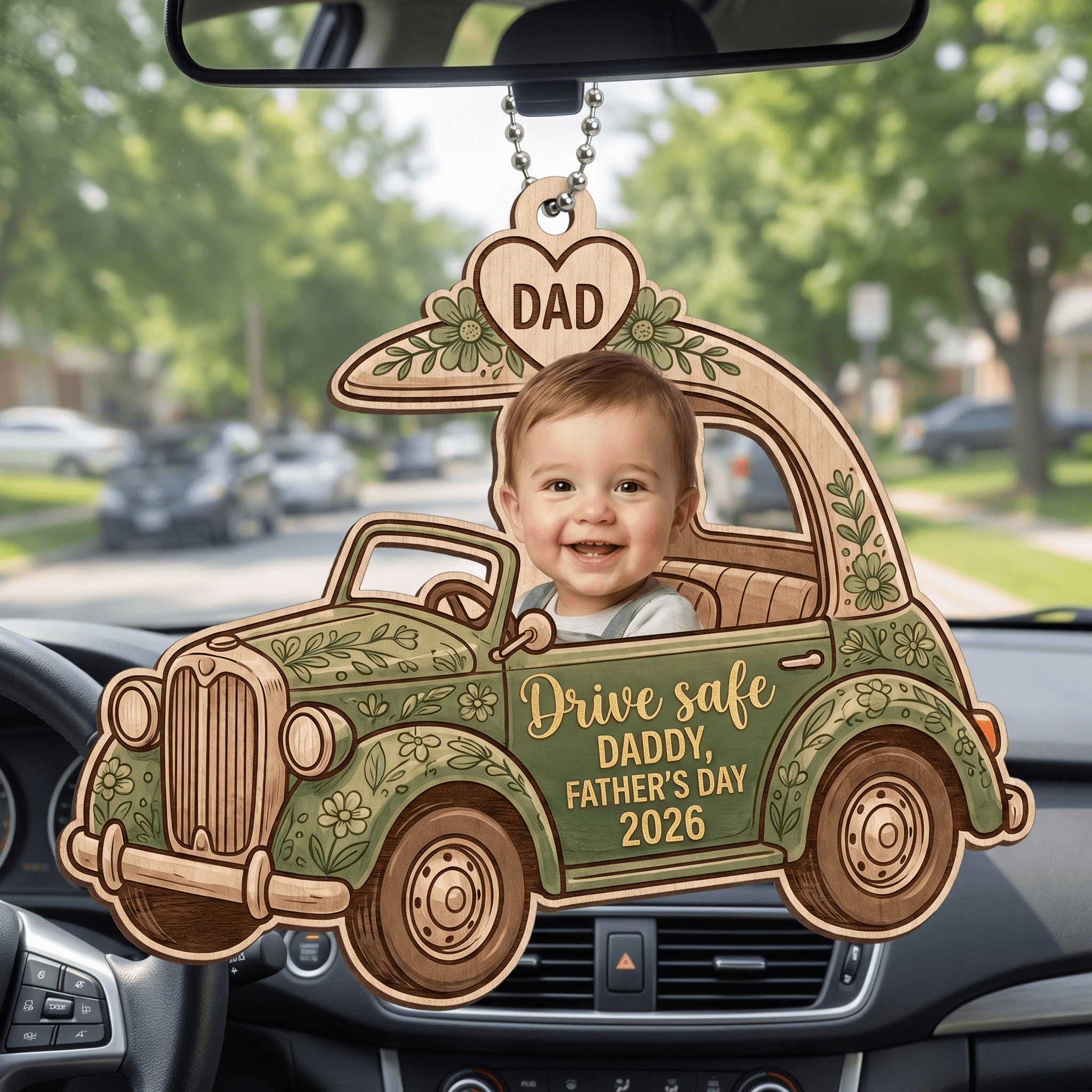 Wooden Ornament Car – 2