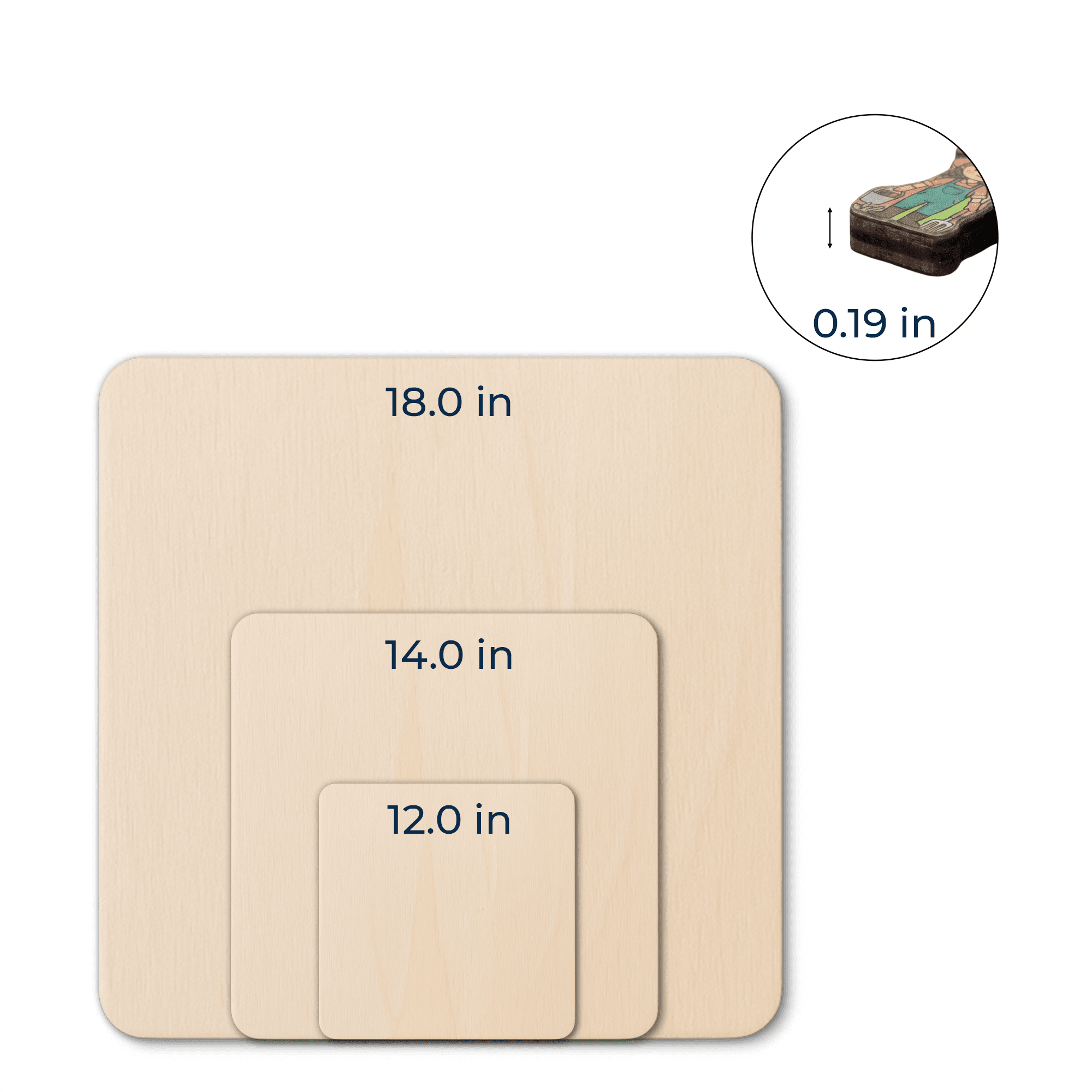 Wooden Door Sign 1 layer 10in – 3