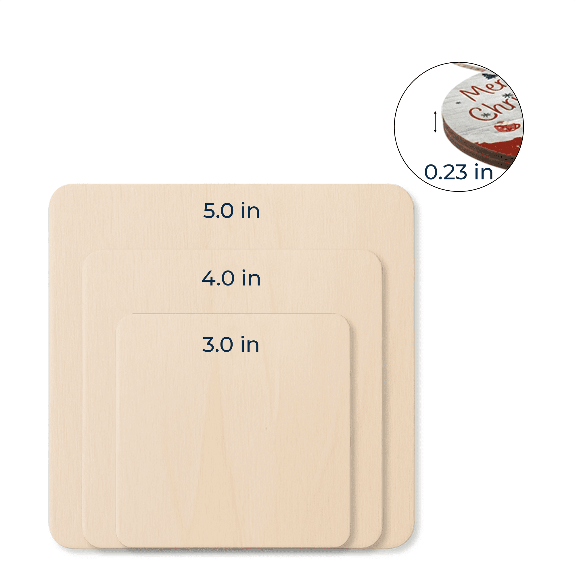 Wood - Wood Custom Shape Magnets 2 layer Large – 3