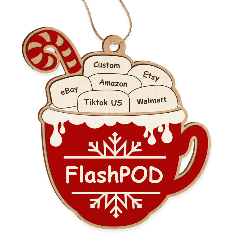 Wood - Wood Custom Shaped Ornament Large – 2