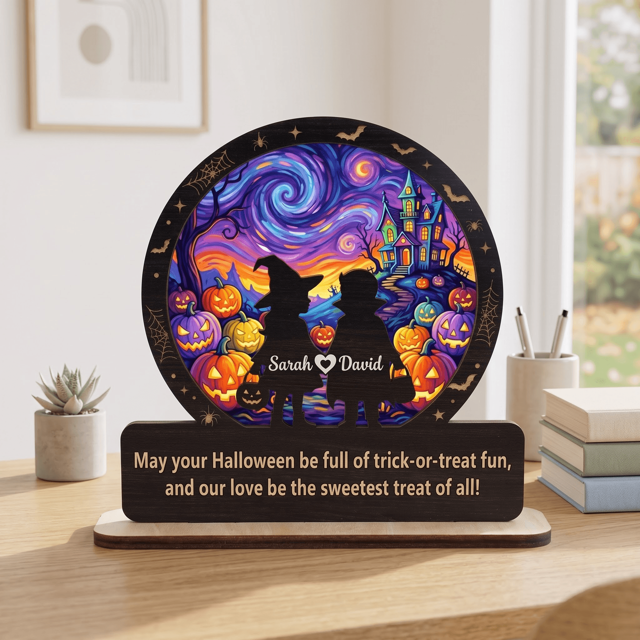 Wooden Custom Shape Standing 10 in 2 Layer – 4