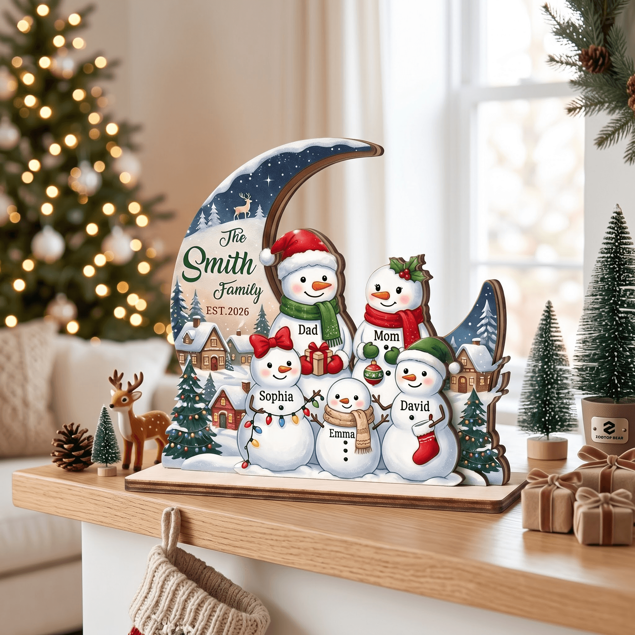 Wooden Custom Shape Standing 5.5 in 2 Layer (5mm) – 3