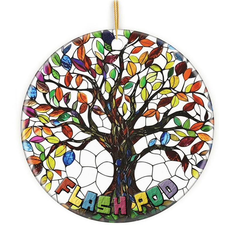 Circle Ceramic Ornament