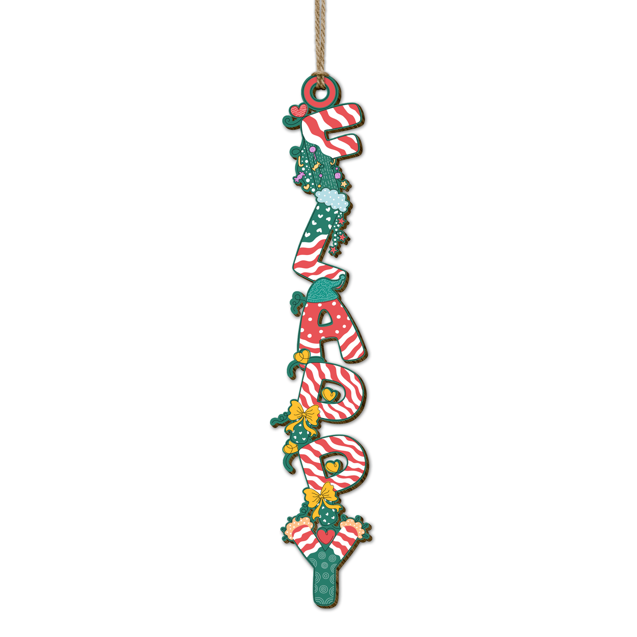 Wood Custom Shaped Ornament 5mm 5 in